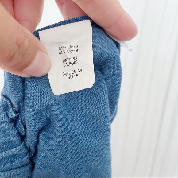 Madewell Pull-On Cotton Linen Shorts Size Small - Picture 7 of 8